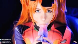 Asuka Langley is a total slut in this scene