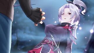 A sexy girl assassin with a mysterious allure invites you for an intimate encounter