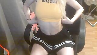 Schoolgirl fucks with her boyfriend at home