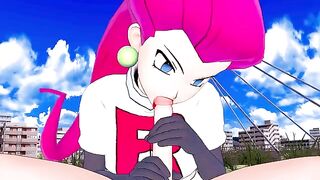 Jessie Team Rocket seduces with her slim body in POV