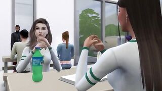 The student asked the professor to come into her room