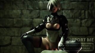 Best Nier Automata 2B sex scenes in sound and video quality