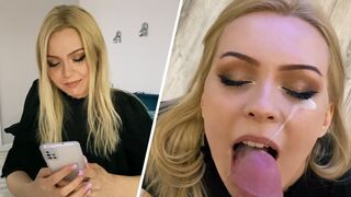 A hot blonde schoolgirl, just like the stunning Lis Evans, came to visit and got intimate