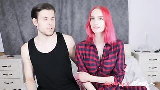 Submissive redhead with a perfect body in her first BDSM scene