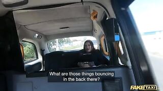 Fake Taxi Sabien Demonia in Fishnets gets fucked by a huge cock