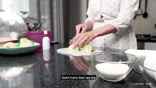 Luxury Girl shares her pie in a steamy American-themed video