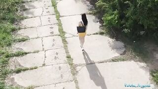 Public Agent spies on naked babe, pays for sex on camera