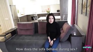 A hot girl realtor cheats on her husband with a client in a steamy 4K scene
