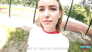 Girl received a bad mark from the teacher and fucks with him