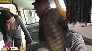 A huge black dick for the big natural tits of Female Fake Taxi Sofia Lee