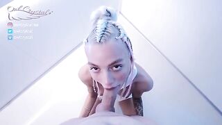 Cosplay sex with petite teen and her boyfriend in space suit