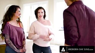 Casey Calvert and Arabelle Raphael ask for a threesome with intense passion