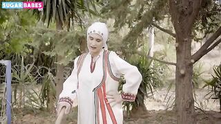 A hot Greek MILF is getting her tight asshole gapped by a horny farmer