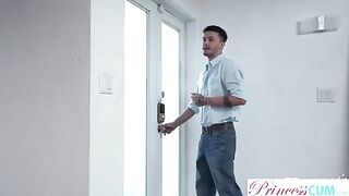 A stepsister aired her cooch to get fucked by her bro in this steamy Princess Cum scene