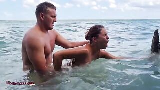 Babe has amazing sex in the blue lagoon