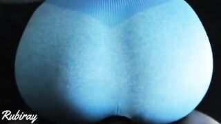 A girl in yoga pants was fucked on the couch before getting cum on her pussy