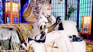 Ning Guang. Restoring the Jade Palace. 4K - MollyRedWolf's seductive performance