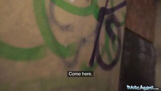 An 18-year-old babe is showing how to suck and fuck in the basement