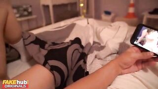 Great assed 19yr old stepsis gets horny while sleeping in the same bed