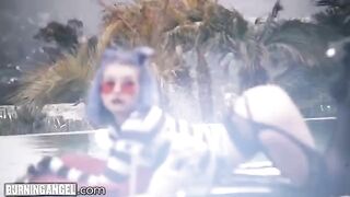 Goth princess Arya Fae gets her asshole gapped hard