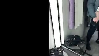 I did a big squirt, he fucked me in the fitting room with cum on my face