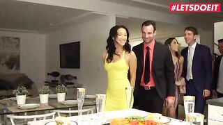 A college party turns into a wild orgy with intense, rough action