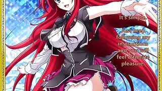 Rias welcomes her new servant in a captivating hentai JOI scene