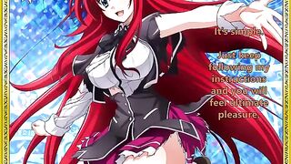 Rias welcomes her new servant in a captivating hentai JOI scene