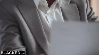 The blonde is crazy about her best friend's boss in HD