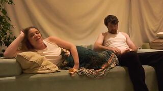 Evening alone with a big natural tits stepmom