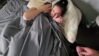 I peed on two girls in bed, then they wet their panties