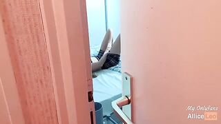 I observe my half-sister as she masturbates then I offered her my cock and she accepted!