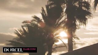 Gorgeous girls Ginebra Bellucci and Eve Sweet in sensual strapon sex