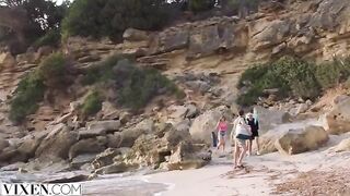 Stranded Stunning Sia has a passionate beach encounter