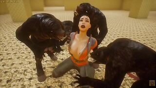 Furry animation featuring intense backroom action, straight from a wild imagination
