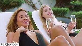 Stunning girls Agatha, Freya & Lika in passionate foursome