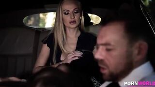 The driver got fucked with the busty bombshell Angelina Brill in hardcore action