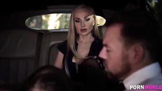 The driver got fucked with the busty bombshell Angelina Brill in hardcore action
