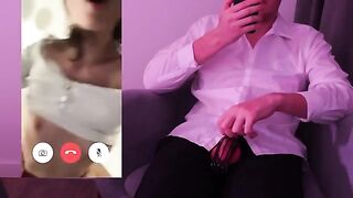 The guy broke off in front of his husband during a call