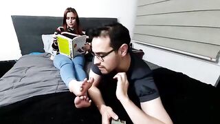 My guys have a secret foot fetish, they love feet and they can't hide it