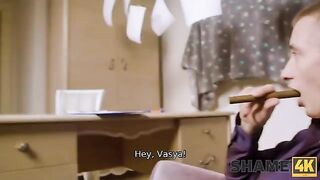 A private detective has more than enough sex with a mature woman