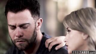 The petite blonde Lola Fae stays with her stepdad under certain conditions