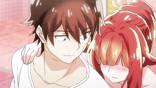 Redhead Tsundere with Small Tits gets fucked in missionary after massage