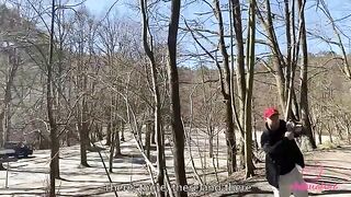 A day with Kleomodel ended with a group sex in the woods