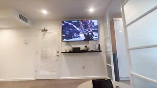 My hot GF won't let me finish my gaming session, exclusive action!