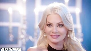 A stunning blonde, Riley Steel, gets a private room and her man’s full attention
