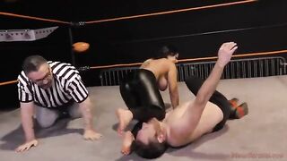 Nadia White dominates Glenn King in a fierce match