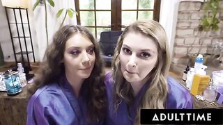 Hair stylists Elena Koshka and Bunny Colby in steamy POV action