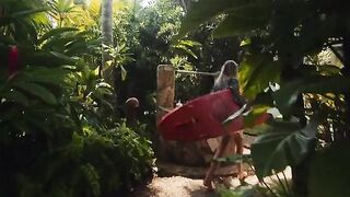 Petite blonde babe enjoys sex on the sea and surf in a steamy vlog