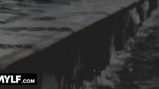 A hot MILF with her husband seduced the pool guy to fuck them both